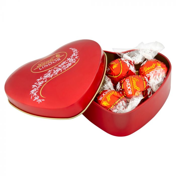 Lindt Lindor Milk Chocolate Heart Tin 50g
