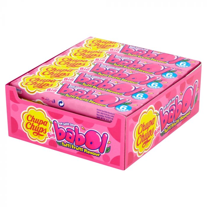 Chupa Chups Big Babol Tutti Frutti Flavour Soft Bubble Gum 27.6g
