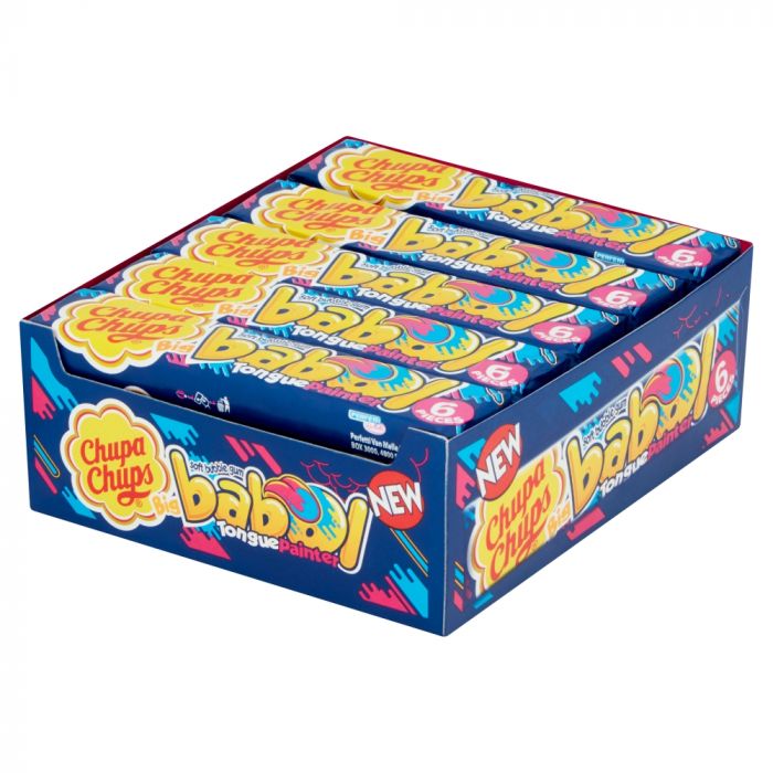 Chupa Chups Big Babol Blue Raspberry Flavour Soft Bubble Gum 27.6g