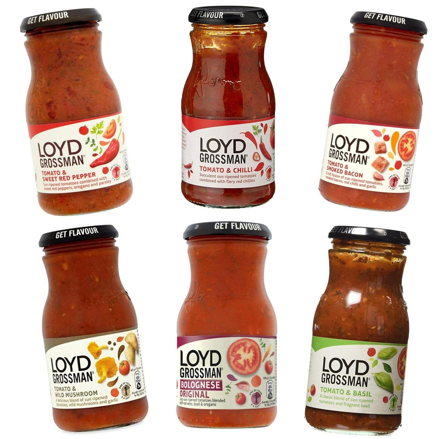 Loyd Grossman No Added Sugar Tomato & Chilli Pasta Sauce 350g | Co-op