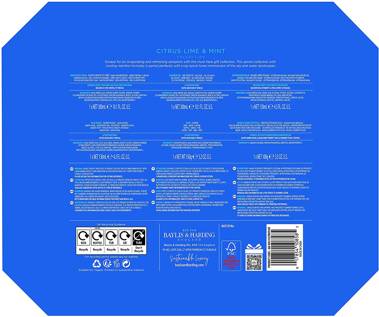 Baylis & Harding Citrus Lime & Mint Ultimate Preening Gift Set