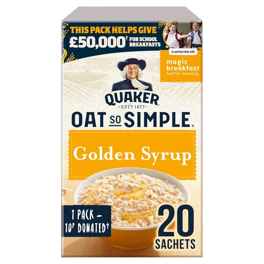 Porridge d'avoine au sirop golden Quaker 10 sachets - Candy Dukes