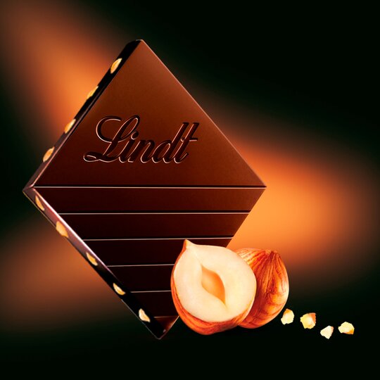 Lindt Excellence Roasted Hazelnut Chocolate Bar 100G