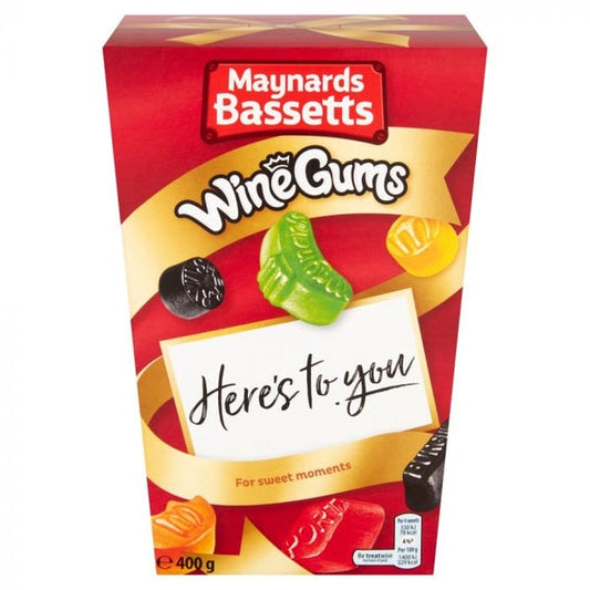 Maynards Bassetts Wine Gums Sweets Carton 400g