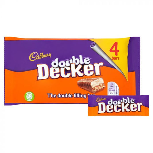 Cadbury Double Decker Chocolate Bar 4 Pack 149.2g