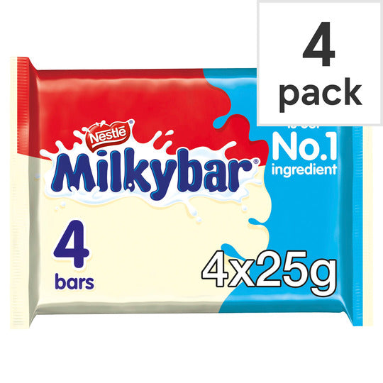 Milkybar White Chocolate 4 Pack 100G