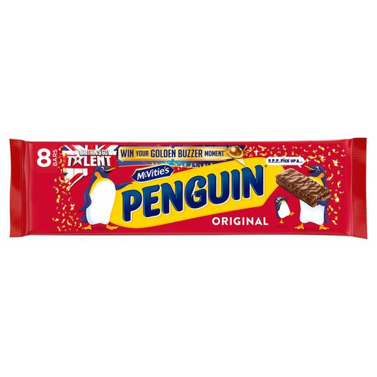 Mcvities Penguin Milk Chocolate Biscuit 8 Pack 196.8G