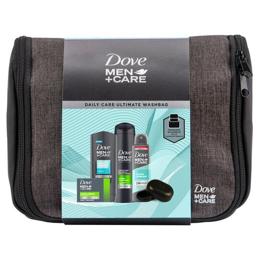 Dove MEN + CARE Daily Care Ultimate Wash Bag, Gift Set