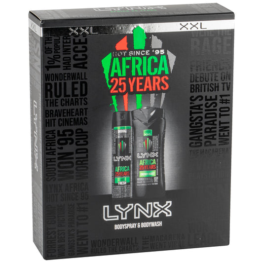 Lynx africa trio store mens gift set