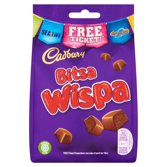 Cadbury Bitsa Wispa Bag 110G