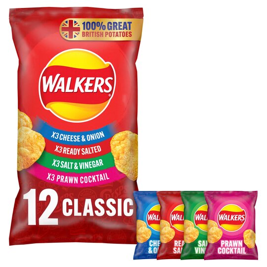 Walkers Classic Variety Crisps 12 X 25G