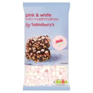 Sainsbury's Mini Marshmallows Pink & White Vanilla 180g