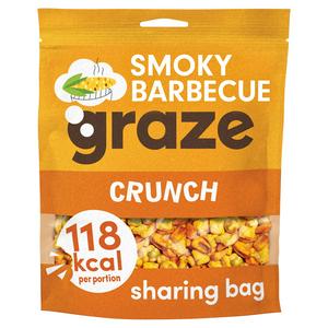 Graze Smokehouse BBQ Crunch Flavoured Peas 104g