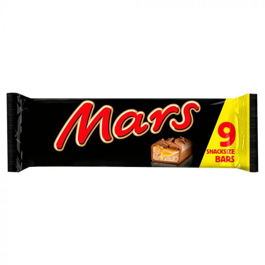 Mars Chocolate Snack Size Bars 9 Pack 304.2g