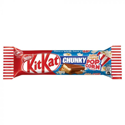 Kit Kat Chunky Salted Caramel Popcorn Milk Chocolate Bar 42g