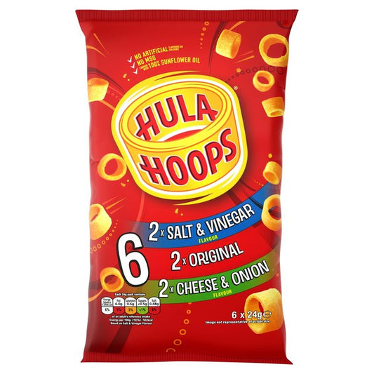 Hula Hoops Variety Multipack Crisps 6 Pack