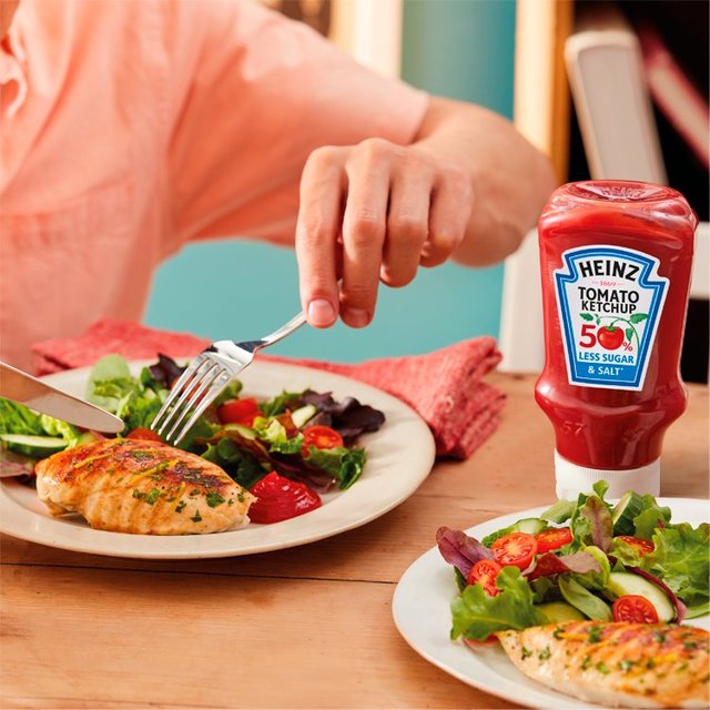 Heinz Tomato Ketchup 50% Less Sugar & Salt 625g