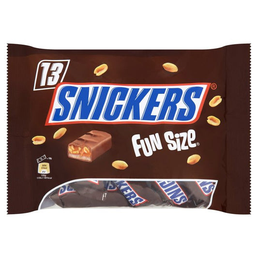 Snickers Chocolate Fun Size Bars Multipack 13 x 18g