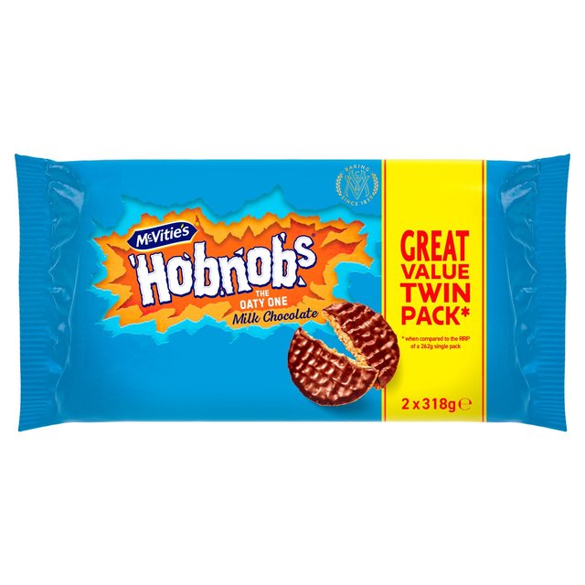 McVitie's Hobnobs Milk Chocolate Twin Pack