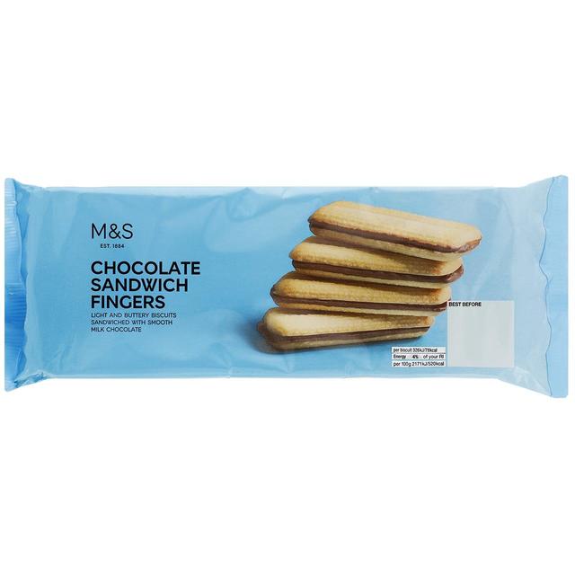 M&S Milk Chocolate Sandwich Fingers 150g