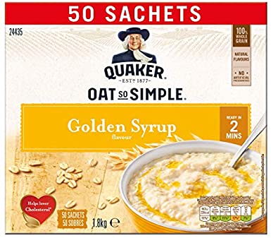 Quaker Oat So Simple Golden Syrup Porridge 50x36g