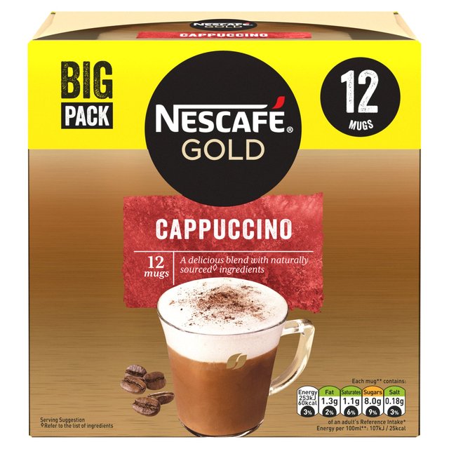 Nescafe Gold Cappuccino Sachets 12 per pack