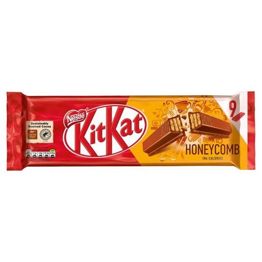 KitKat 2 Finger Honeycomb Chocolate Biscuit Bar 9 x 21g