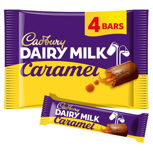 Cadbury Dairy Milk Caramel Chocolate Barsx4 148G