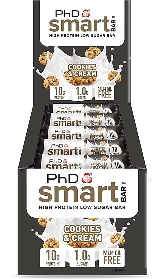 PhD Nutrition Smart Bar Half Size -  (Cookies and Cream) X 1 Bar