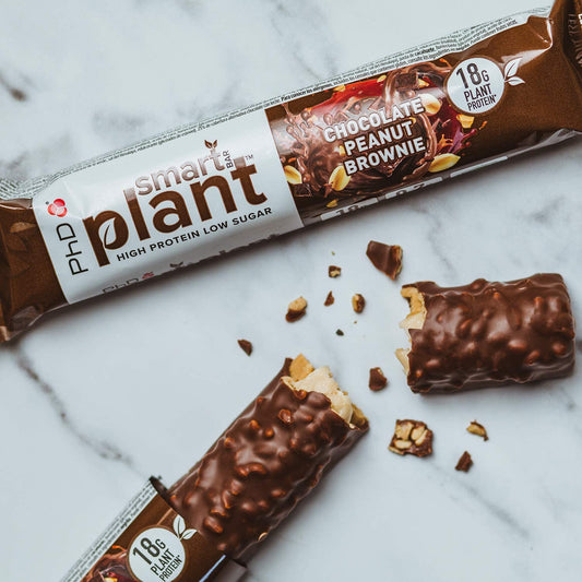 PhD Smart Bar Plant, Vegan Protein bar, Chocolate Peanut Brownie