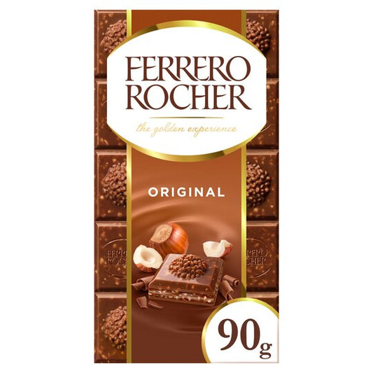 Ferrero Rocher Original Milk Chocolate Bar 90G