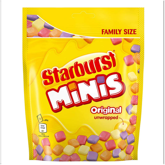 Starburst Minis Original Fruit Sweets, Family Size Pouch, 176 g