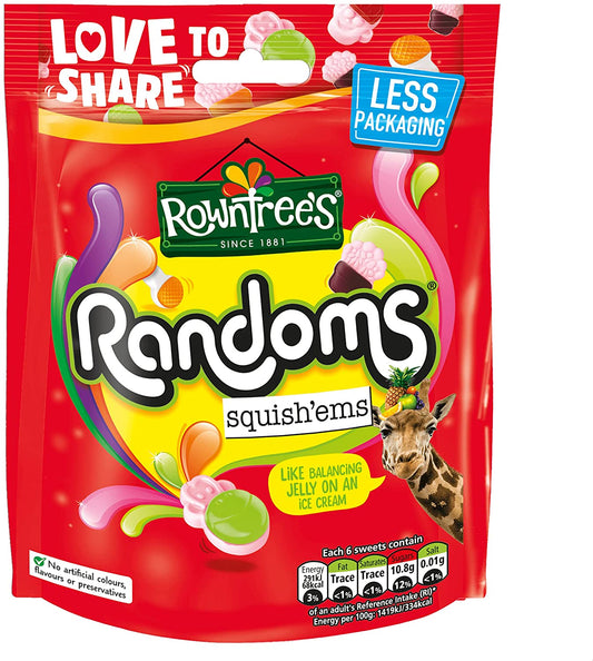 Rowntrees Randoms Squish'ems Sweets Sharing Pouch, 140g