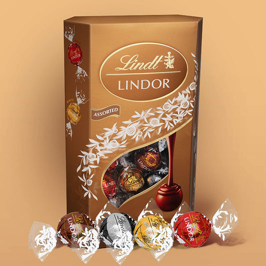 Lindt Lindor Assorted Chocolate Truffles Box - approx. 48 Balls, 600 g