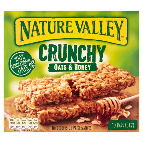 Nature Valley Crunchy Oats & Honey 10 Bars 5 x 42g (210g)