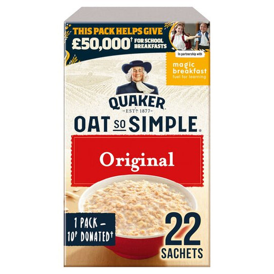 Quaker Oat So Simple 22 Original Porridge Sachets 594G