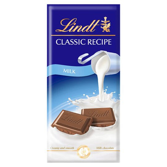 Lindt Classic Milk Chocolate Bar 125G