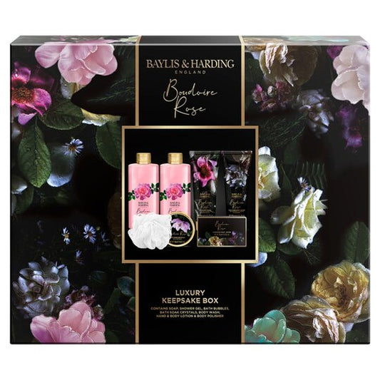Baylis & Harding Boudoire Rose Keep Sake Box, Gift Set