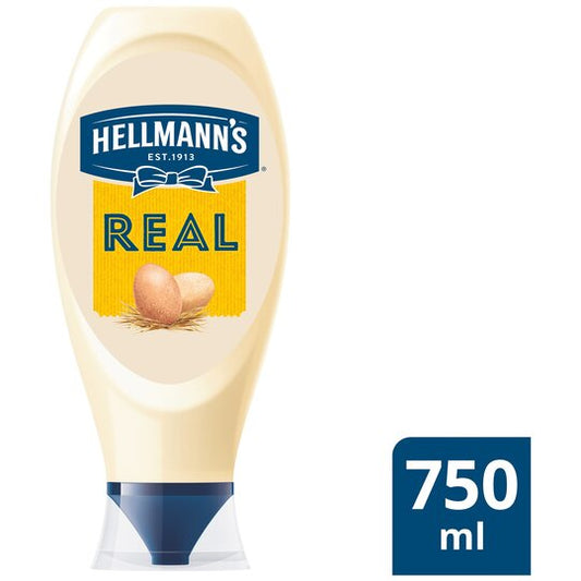 Hellmann's Real Squeezy Mayonnaise 750Ml