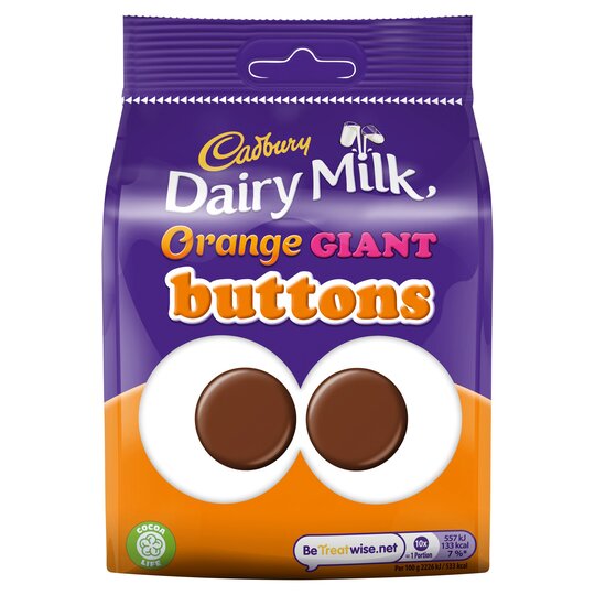 Cadbury Dairy Milk Orange Giant Buttons 110G