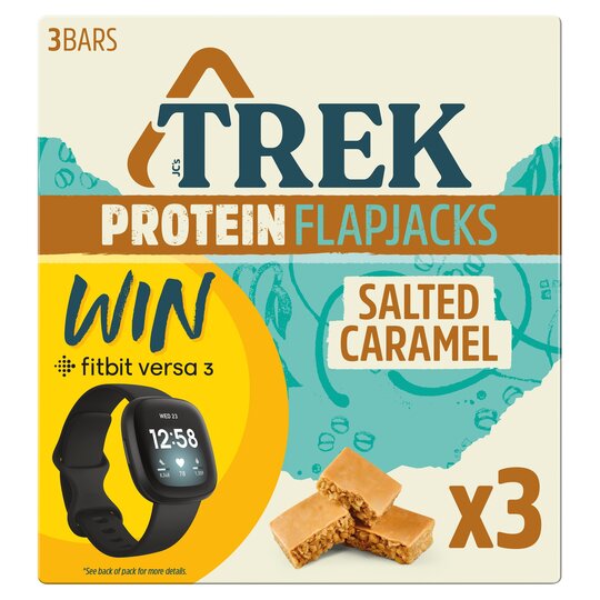 Trek Salted Caramel Protein Flapjacks 3X50g