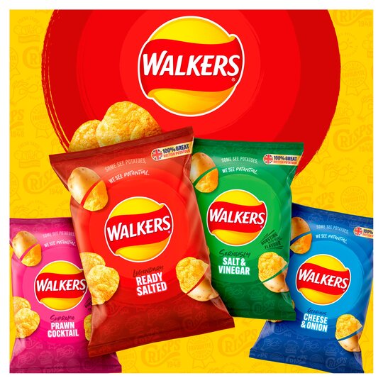 Walkers Prawn Cocktail Crisps 6X25g