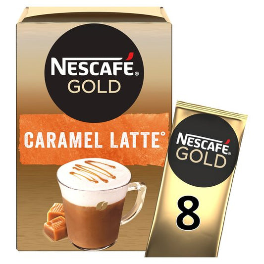 Nescafe Gold Latte Caramel Coffee 8 X 17G