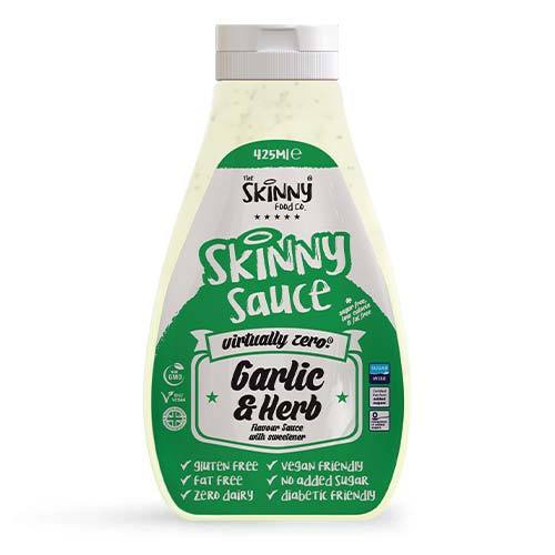 Garlic & Herb #NotGuilty Virtually Zero® Sugar Free Sauce - The Skinny Food Co - 425ml