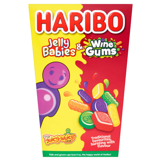 HARIBO Jelly Babies & Wine Gums Giant Gift Box 800g