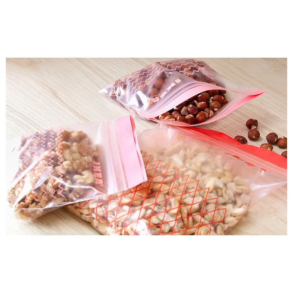 ISTAD Resealable bag, red - 60pcs