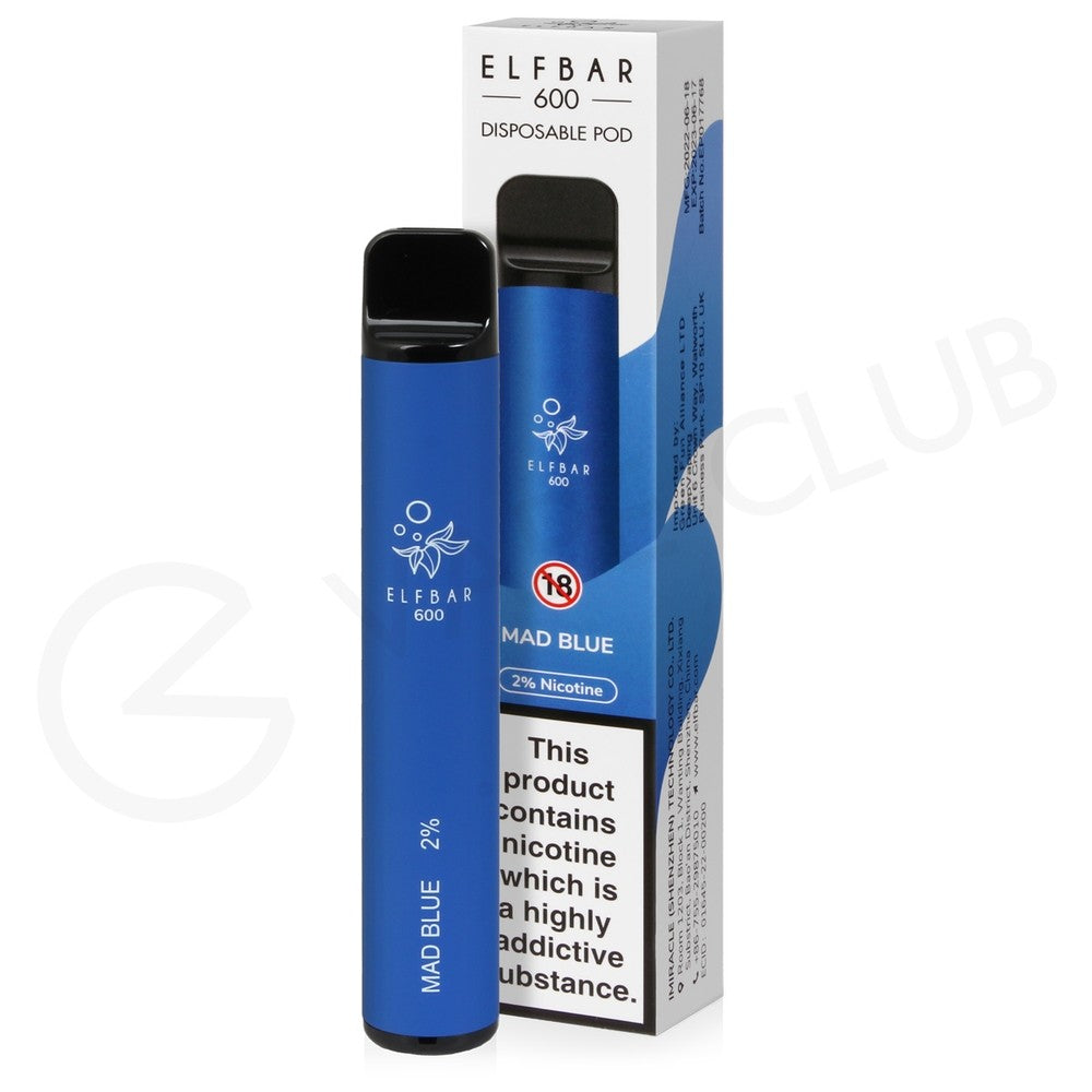 MAD BLUE ELF BAR DISPOSABLE VAPE