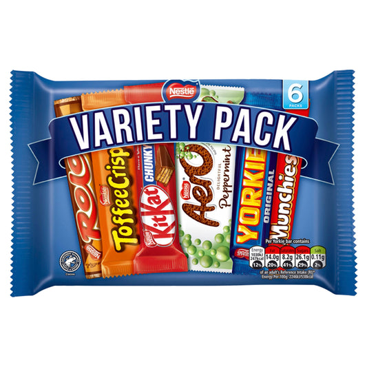 Nestle Milk Chocolate Bar Selection Multipack 264g 6 Pack