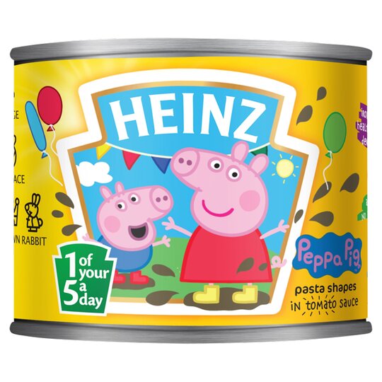 Heinz Shaped Pasta Varieties Peppa Pig 205G